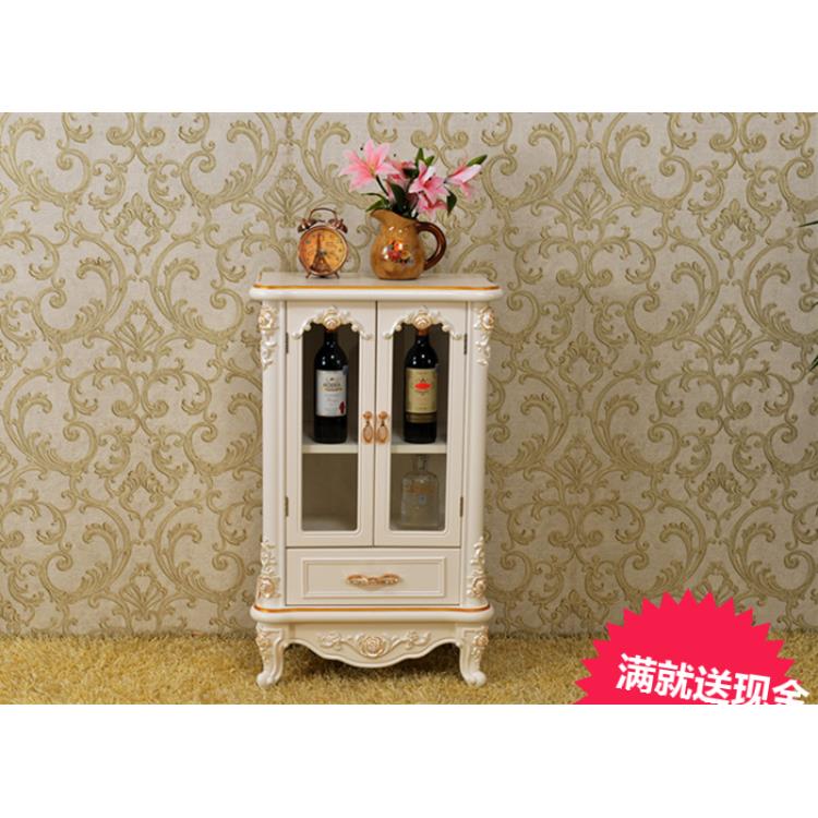 新品法式韩式酒柜地中海餐边柜 田园白色转角柜 欧式简约秒杀