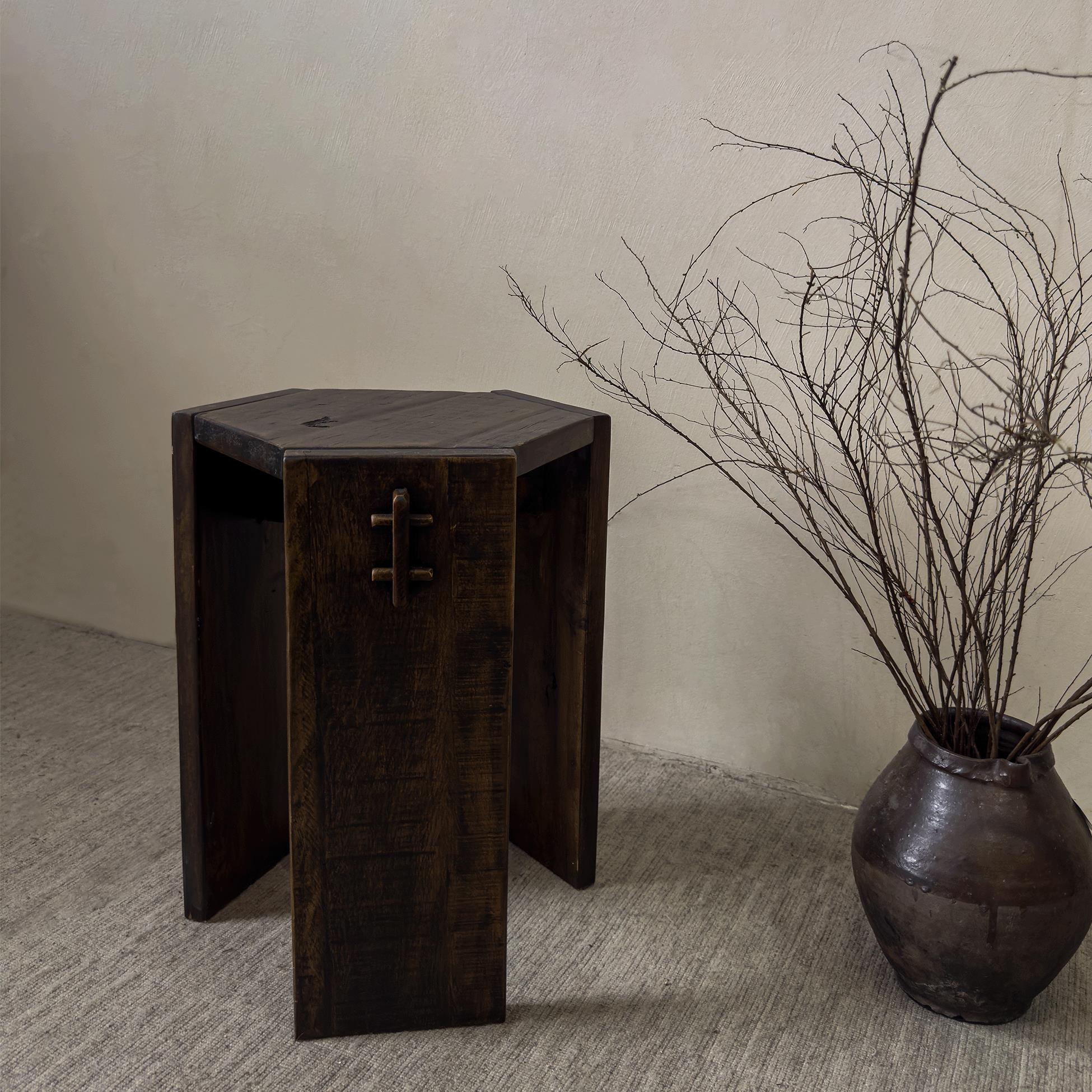 中式实木落地花架客厅花几置物架花盆托架室内禅意盆景架花台