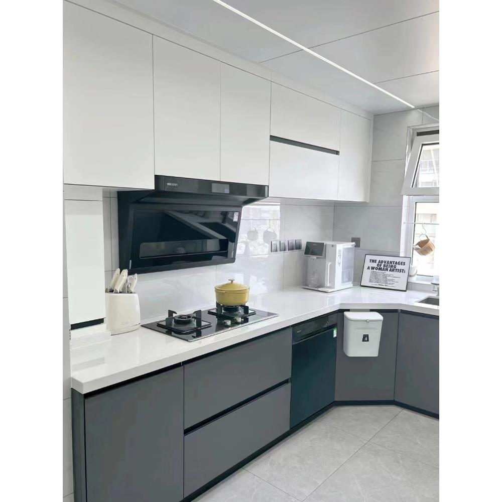 整体橱柜全屋定制现代风格石英石台面兔子声乐宠物艾格板定制