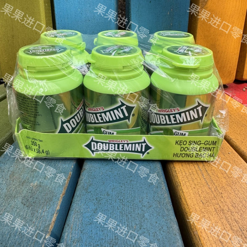 进口版罐装爽浪无糖口香糖便携