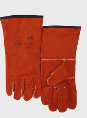 友盟 AP-2102 锈橙色烧焊手套 耐磨损 隔热强 抗撕裂 抗刺破