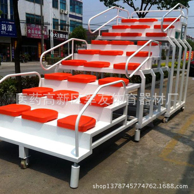 看台学校体育馆田径运动会移动伸缩计时计分台27座裁判终点裁判台