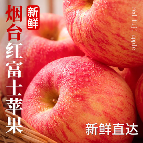 橙舍烟台红富士苹果应当季新鲜