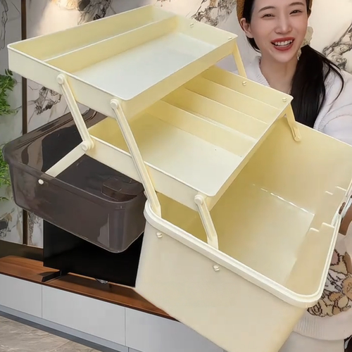 文具收纳盒收纳大容量水彩笔透明铅笔桌面学生文具盒绘画笔马克笔