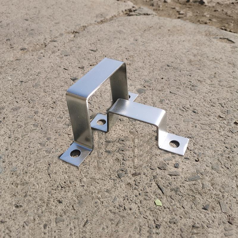 订做方卡方形抱箍路灯杆卡箍广告牌管箍镀锌扁铁管夹方型铁骑卡扣