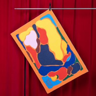 发达星期四 不规则色块 长方形防滑地毯