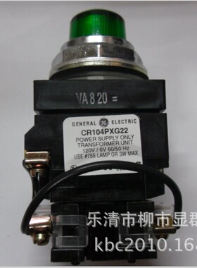 GE通用 绿色带灯自复位按钮CR104PXG22 CR104PLT32G