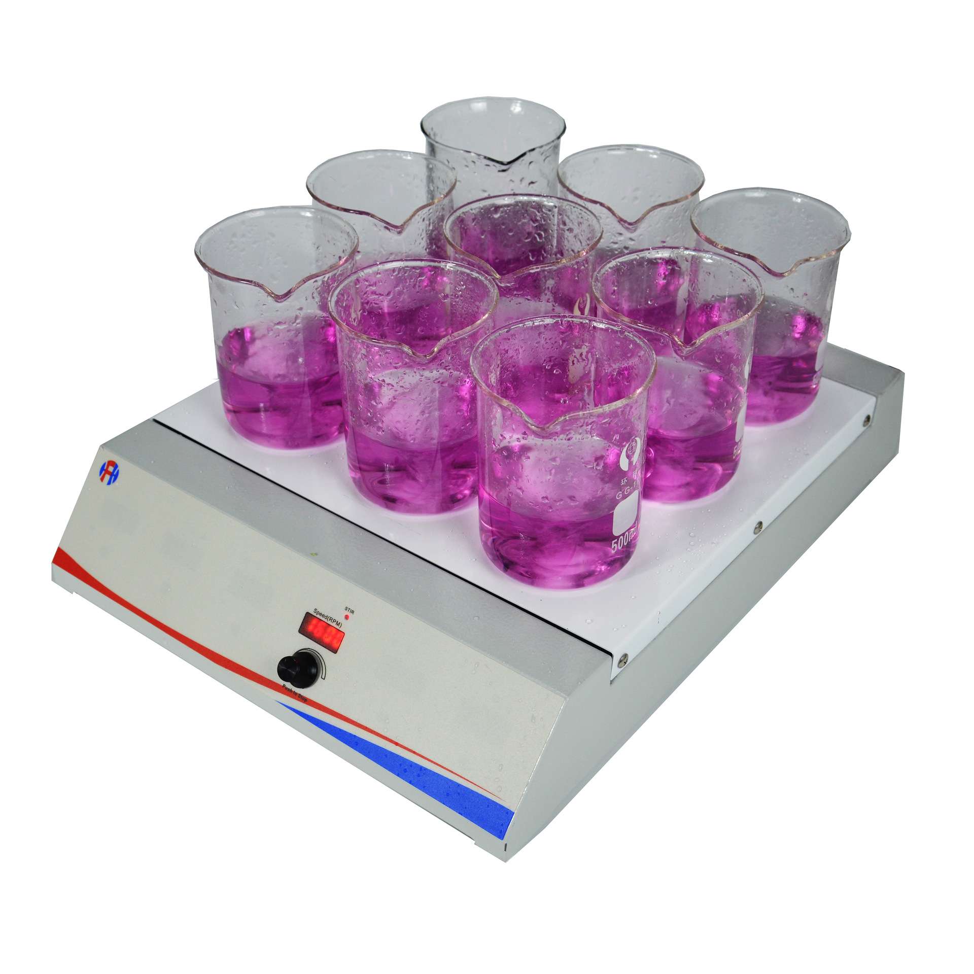 深圳直销九位数显磁力搅拌器 陶瓷涂层不锈钢面板转速1600rpm