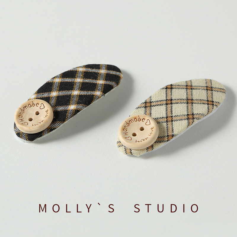 ins风高颜值英伦学院风BB夹复古甜美气质少女侧边夹刘海夹发饰