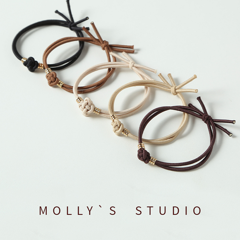 头绳2024新款花结高弹力耐用简约日韩发绳高马尾扎头发橡皮筋发圈