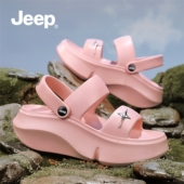 厚底凉拖女夏户外运动沙滩拖鞋 JEEP女鞋 冬季 外穿2025新款 凉鞋 女款