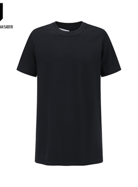 短款短袖T恤（内衣式）黑色LOGO REMIX 11BYBBS TS5 1125 BLACK