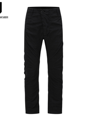 11 BY BBS西裤黑色染料男士牛仔裤11BYBBS P11 1439B