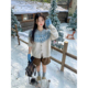 范雯雯 甜美针织开衫 北海道初雪 费尔岛复古提花内搭毛衣女冬季
