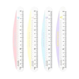 顺丰】kokuyo国誉波浪弯弯尺15cm淡彩星球WSG-CLJ150简约创意中小