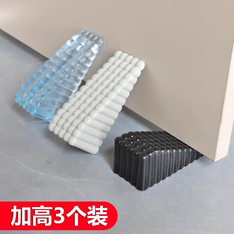 门塞加高透明挡门牴门器门楔子安全门卡门阻防风门挡橡胶门顶加厚