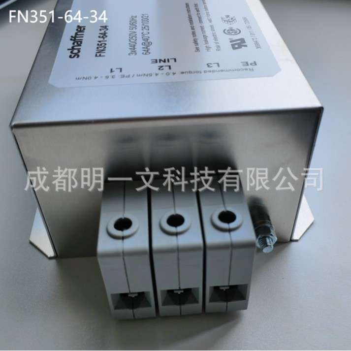 FN351-64-34电源线滤波器Schaffner全新64A 440VAC