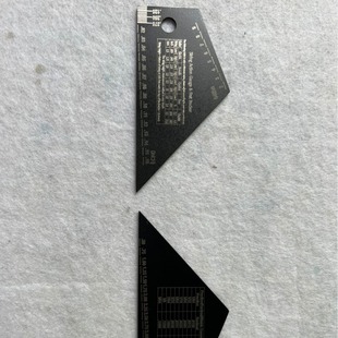 吉他贝司琴颈指板品丝高低不平测量尺 不锈钢找平尺 测平尺 DIY工