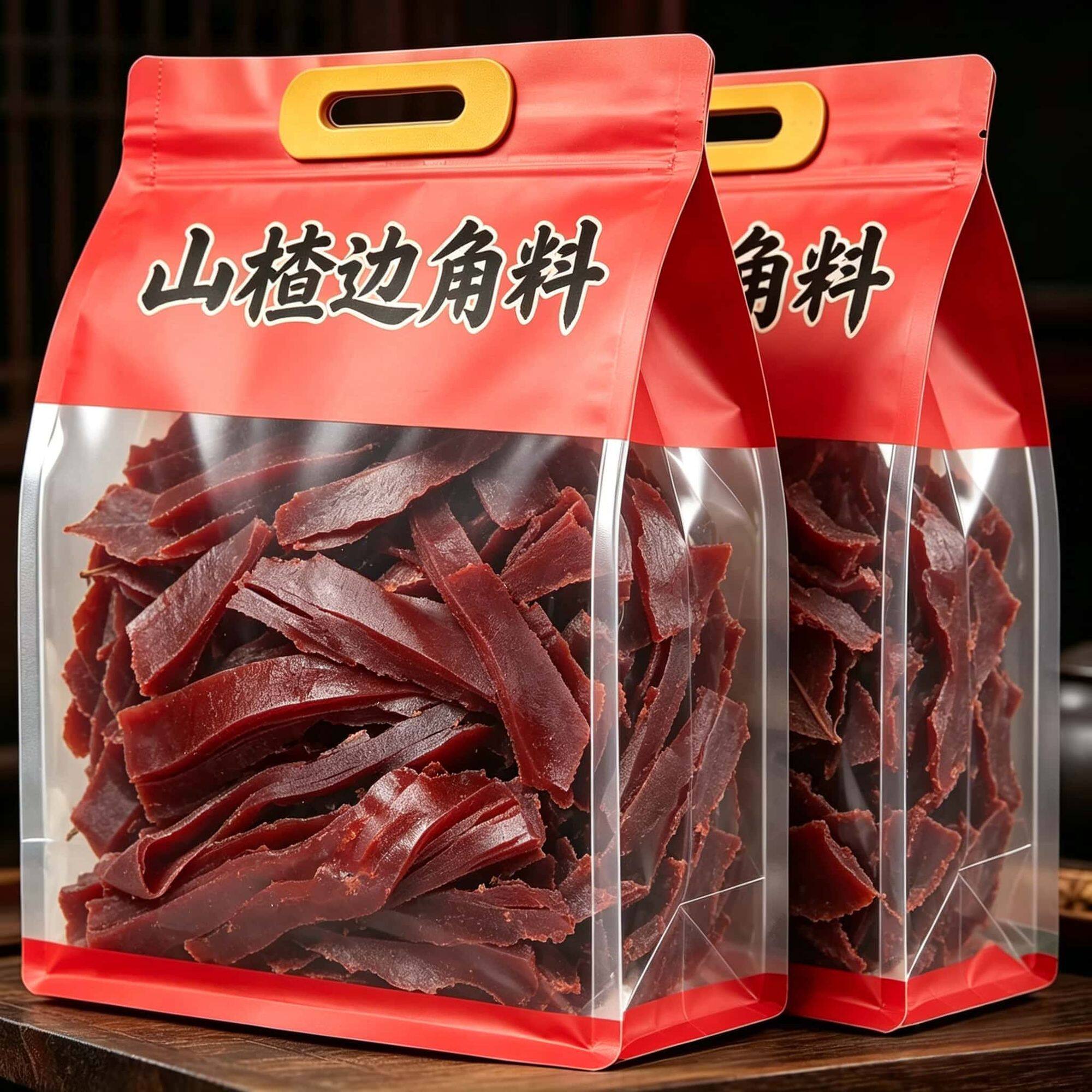 山楂卷果丹皮边角料山楂条批发蜜饯果脯童年零食边角料酸甜可口