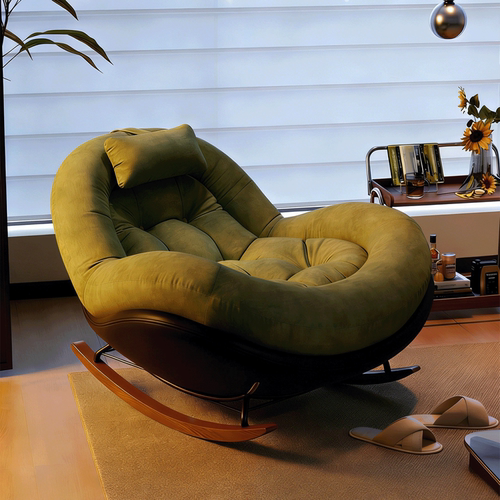 简约现代客厅布艺懒人摇椅