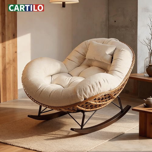 可躺可睡藤编摇椅懒人沙发