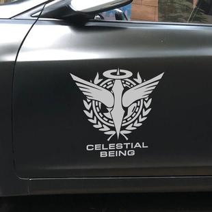 汽车装饰改装贴纸 个性反光车贴 高达Gundam机甲天人私设武装组织
