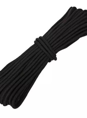 黑色尼龙绳捆绑绳耐磨彩色编织绳C篷布刹车绳广告绳子晒被绳窗帘