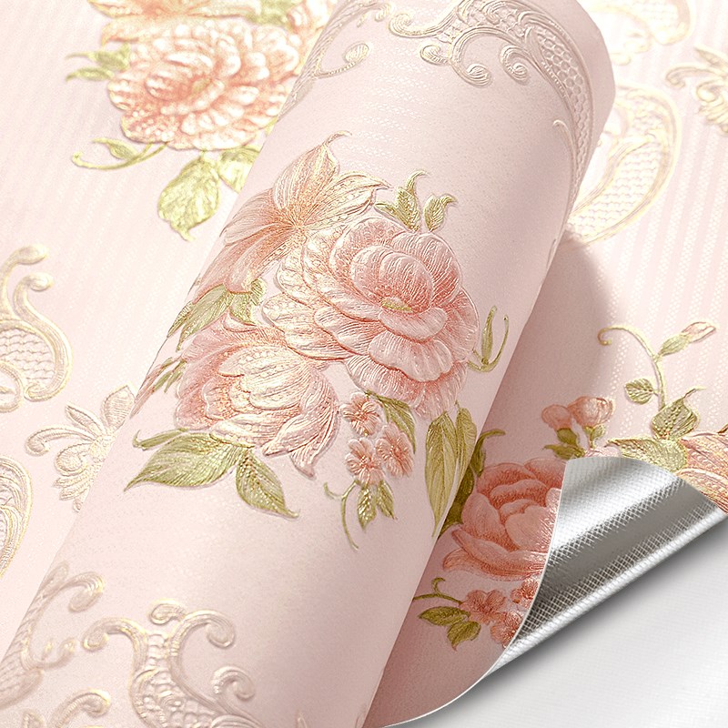 田园欧式花自粘j电视背景墙纸家用卧室墙贴纸客厅自贴防水防潮壁