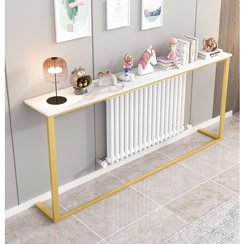 轻奢岩板沙d发后置物架暖气片床头边缝靠墙窄架子墙角夹缝柜可定