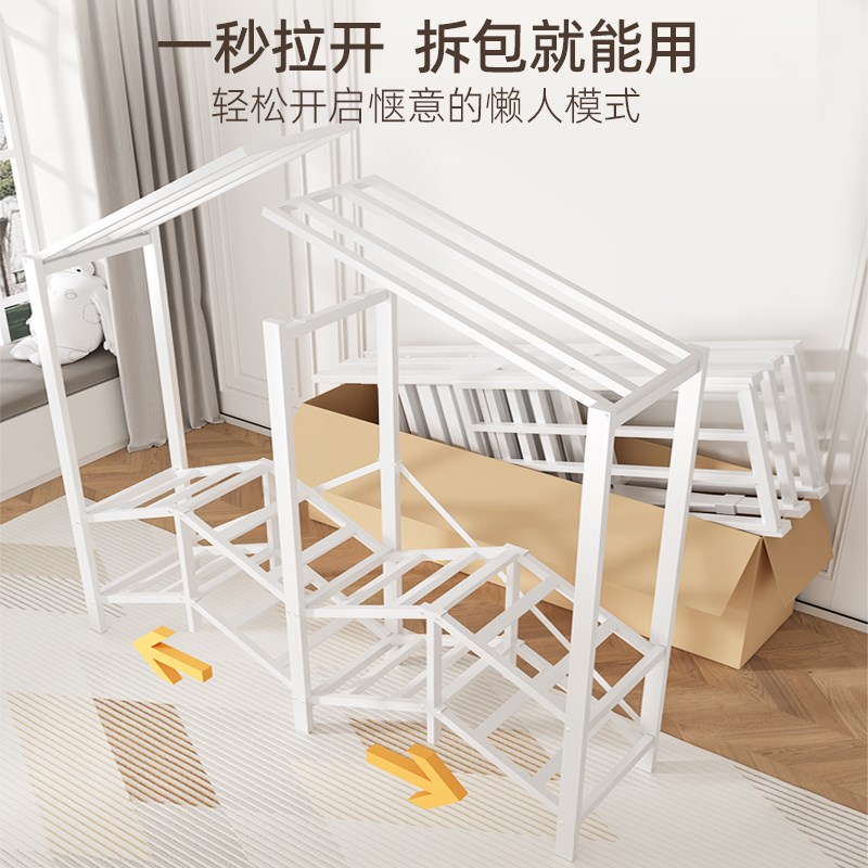 简易布衣柜家用卧室衣柜免t安装加厚全钢架折叠衣橱出租房用收纳