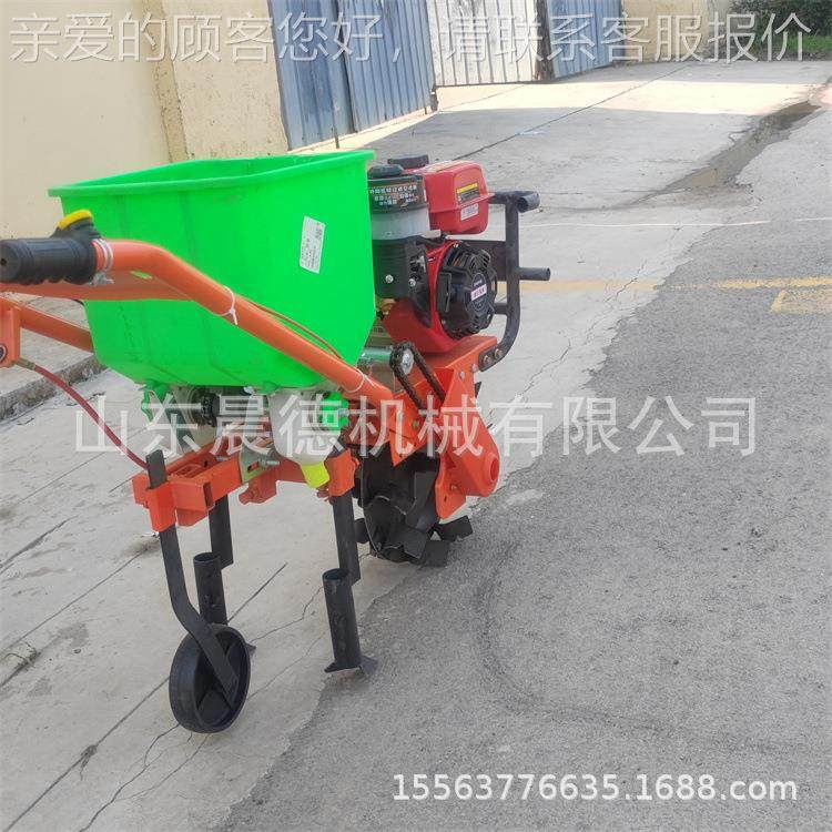双行播IOK种施肥机肥 农用苞小型汽油种下家用米追机