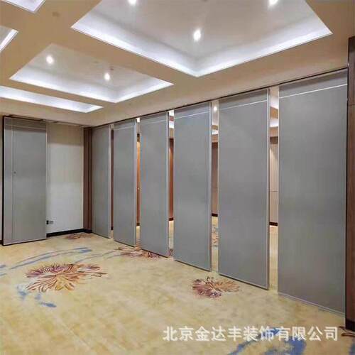 隔断墙饭店包厢公室折叠移动屏风吊轨隔音墙铝合金隔断可移动
