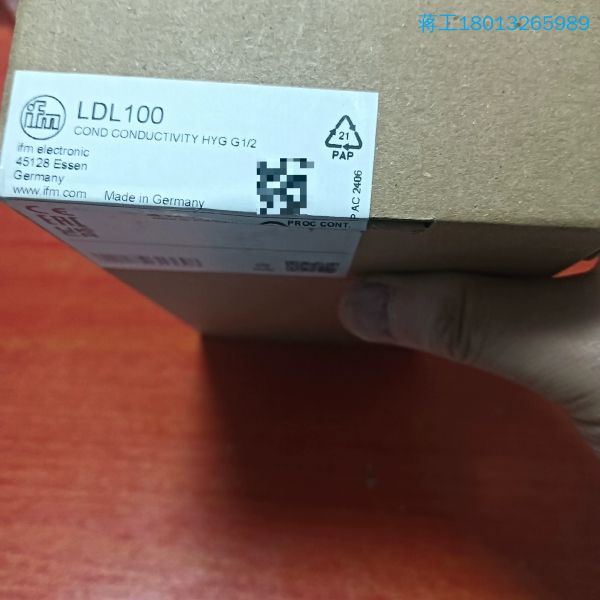 LDL100易福门电导率传感器，LDL100全新原装现货