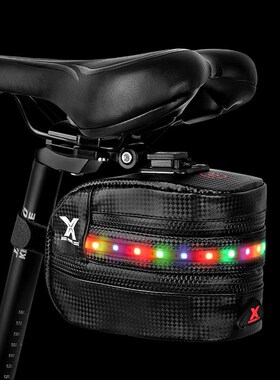 速发自光车包尾包带灯发装行备骑行包座后座包单车鞍座包配件