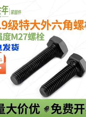 速发10.级外六角螺丝高强度螺栓M27*80x100x120xx50x160x20-12500