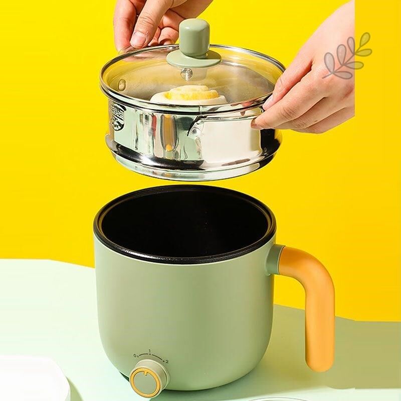 速发电煮锅配件蒸笼学生迷子小电锅蒸格宿舍不锈蒸钢屉玻璃锅盖你