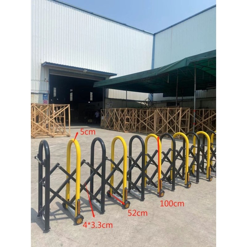 速发推拉门伸缩围栏室外栏户护栏停车场车位栅栏道路路障离外移动