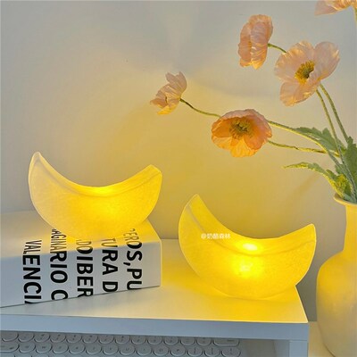 速发摘下月亮日给你~风月件小夜灯卧室牀头气氛灯摆亮节送小礼物