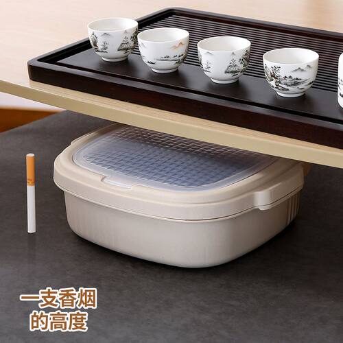 茶桶茶水桶9CM超矮茶具配件矮款废水家用小号茶台垃圾桶干湿分离
