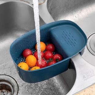 厨房水槽沥水篮水池厨余剩菜汤过滤网置物架洗菜多功能马鞍沥水篮