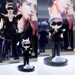 薛之谦xue谦友万兽之王广州演唱会周边同款 陶泥公仔娃娃车载摆件