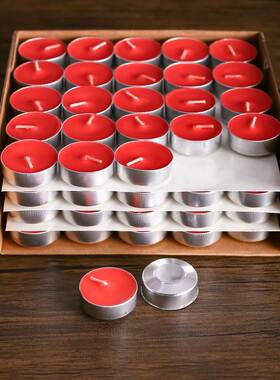 味茶烛茶壶煮茶一次性保温焟烛花茶小蜡烛白色优质茶蜡无烟无。