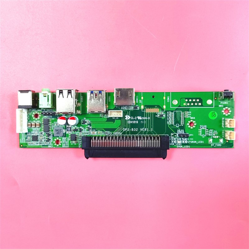 OPS电脑转接板尾板OPS-B32专用触摸一体机标准80pin主机接口子卡