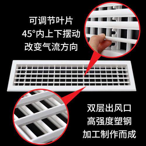 中央空调出风口格栅通风换气吊顶面板排风口通风口网罩挡板定制