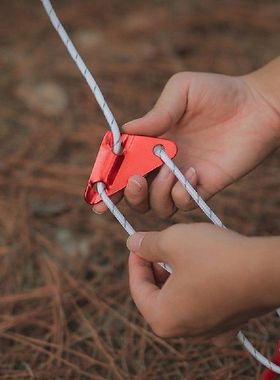 10pcs Paracord Rope Tensioner 3 Holes Awning Fixing Buckle F