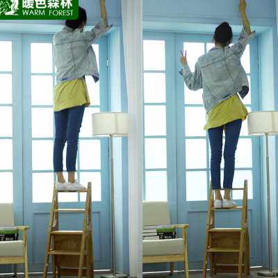 极速实木可变形四步梯椅室内多功能家用折叠梯子椅子两用梯凳登高