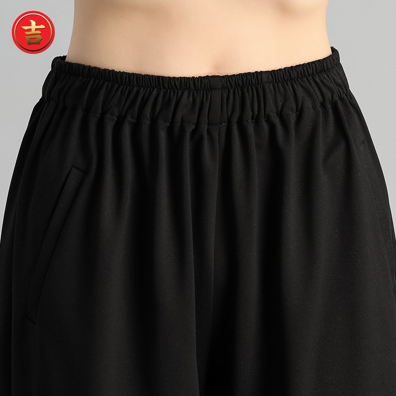 好货太极服功夫裤太极裤男女棉春夏薄款练功裤女灯笼裤武术裤宽松