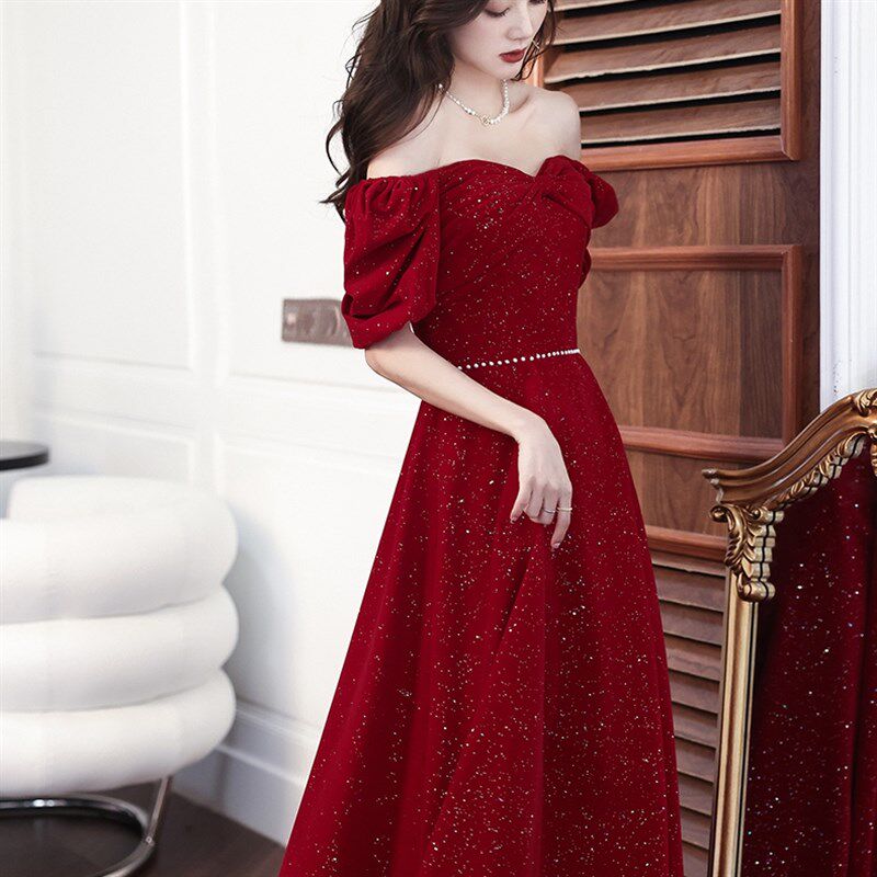 法式敬酒服新娘大码夏季小个子加肥加大显瘦结婚订婚回门礼服裙女