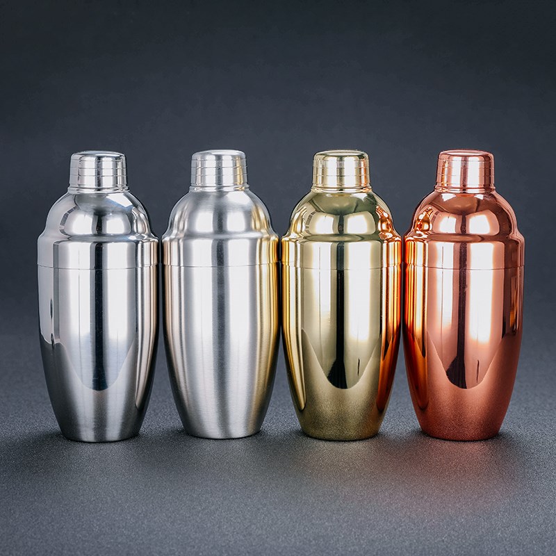 500ml Cocktail Shakers Cobbler Shaker 4 Different Surface Fi