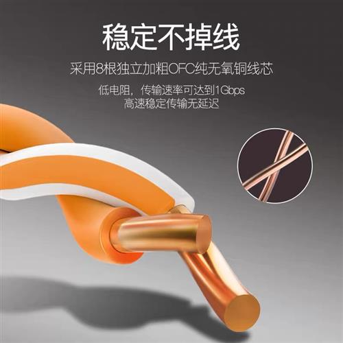 好货安普超六类千兆网线家用高速屏蔽无氧铜六6七类万兆宽带网线3